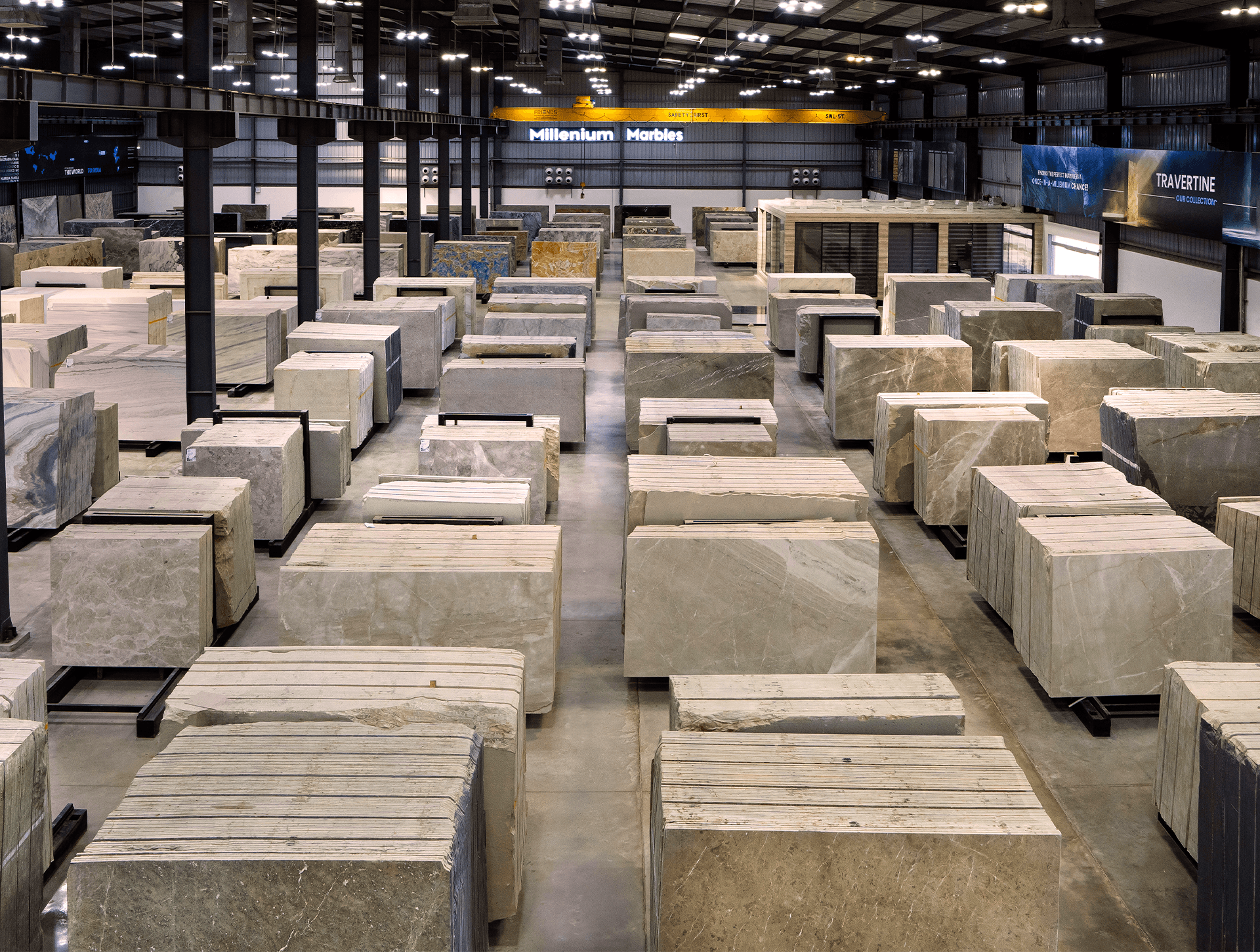 Millenium Marbles Factory Stockyard